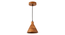 Teak Wood Cased Pendant Light (Brown) by Urban Ladder - - 