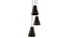 Bourouller Modern 3 Pendant Light (Black) by Urban Ladder - - 