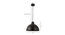 Dome Cork Pendant Light (Black) by Urban Ladder - - 