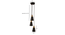 Wholesale 3 Cluster Pendant Light (Black) by Urban Ladder - - 