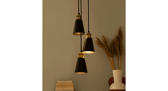 Wholesale 3 Cluster Pendant Light (Black) by Urban Ladder - - 