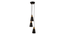 Wholesale 3 Cluster Pendant Light (Black) by Urban Ladder - - 