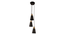 Wholesale 3 Cluster Pendant Light (Black) by Urban Ladder - - 
