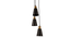 Wholesale 3 Cluster Pendant Light (Black) by Urban Ladder - - 