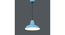 1965 Monging Blue Hanging Light (Blue) by Urban Ladder - - 