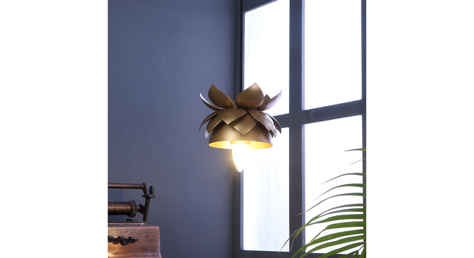 Hang Gold Metal Hanging Light by SS Lightings (Gold) by Urban Ladder - - 