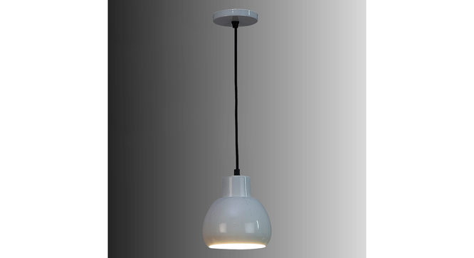 Apple White Metal Hanging Light by SS Lightings (Blue) by Urban Ladder - - 