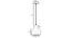 Apple White Metal Hanging Light by SS Lightings (Blue) by Urban Ladder - - 