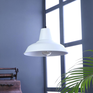 shoppeefry Opi Minimal Pastel White Metal Single Hanging Lamp Light-picture-39
