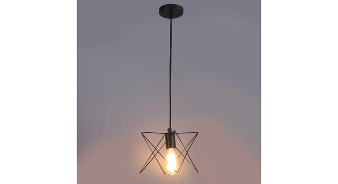 Nordic Black Vintage Metal Single Hanging Light by SS Lightings (Black) by Urban Ladder - - 
