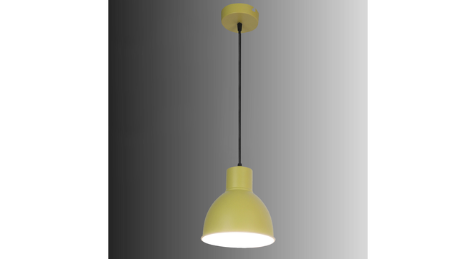 Opi Minimal Pastel Yellow Metal Single Hanging Lamp (Yellow) by Urban Ladder - - 