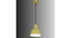 Opi Minimal Pastel Yellow Metal Single Hanging Lamp (Yellow) by Urban Ladder - - 