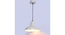 Opi Minimal Pastel White Metal Single Hanging Lamp Light (White) by Urban Ladder - - 