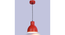 Opi Minimal Pastel Red Metal Single Hanging Light by SS Lightings (Red) by Urban Ladder - - 