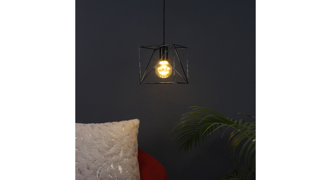 Nordic Black Vintage Metal Single Hanging Light (Black) by Urban Ladder - - 