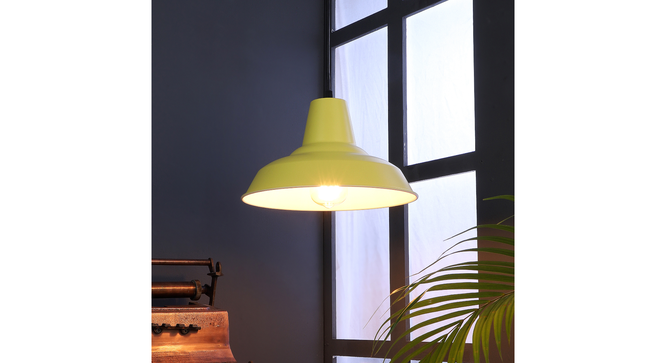 Opi Minimal Pastel Yellow Metal Single Hanging Light by SS Lightings (Yellow) by Urban Ladder - - 