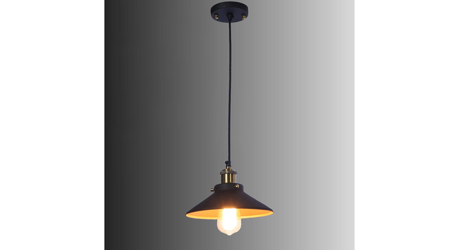 Nora Black Metal Single Hanging Light By Ss Lightings (Black) by Urban Ladder - - 