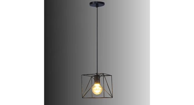 Nordic Black Vintage Metal Single Hanging Light (Black) by Urban Ladder - - 
