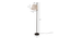 Nordic White Shade Floor Lamp (Black) by Urban Ladder - - 