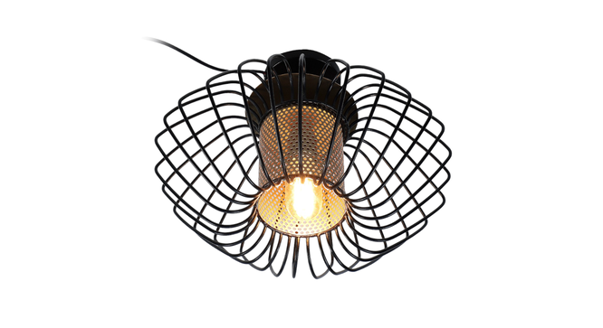 Salma 1 Head Black Mordern Chandelier (Black) by Urban Ladder - - 