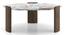 Kanso Coffee & Side Table With Marble Top (New Walnut Finish) by Urban Ladder - - 966168