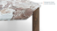 Kanso Coffee & Side Table With Marble Top (New Walnut Finish) by Urban Ladder - - 966170