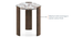 Kanso Coffee & Side Table With Marble Top (New Walnut Finish) by Urban Ladder - - 966175