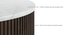 Aurora Round White Marble & Solid Wood Coffee Table in Java Walnut Finish (Java Walnut Finish) by Urban Ladder - - 