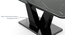 Caribu Extendable Glass Top Dining Table in Black Marble High Gloss Finish (6 to 8 Seater, Black High Gloss Finish) by Urban Ladder - - 966378
