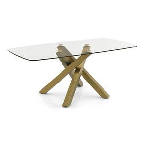 Oasis Dining Table Collections Design Zaida 6 Seater Glass Dining Table (Glass Finish, Six Seater)