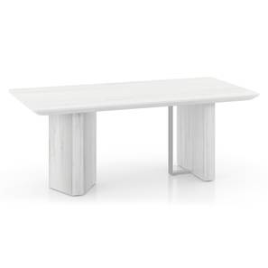 New Arrivals Dining Room Furniture Decor Design Nova Faux Marble 6 Seater Dining table (Six Seater, Faux White Marble Finish)