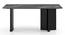 Rosen 6 Seater Ceramic Dining Table - Black Finish (Black Finish, Six Seater) by Urban Ladder - - 966435