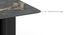 Rosen 6 Seater Ceramic Dining Table - Black Finish (Black Finish, Six Seater) by Urban Ladder - - 966436