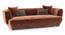 Brie Terracota Fabric Living Room Set (Terracotta) by Urban Ladder - - 966739