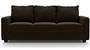 Apollo Sofa Set (Chocolate, Leatherette Sofa Material, Compact Sofa Size, Firm Cushion Type, Regular Sofa Type, Individual 3 Seater Sofa Component, Regular Back Type, Regular Back Height) by Urban Ladder - - 96674