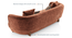 Brie Terracota Fabric Living Room Set (Terracotta) by Urban Ladder - - 966746