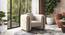 Brie Terracota Fabric Living Room Set (Terracotta) by Urban Ladder - - 966752