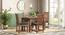 Diego Solid Wood Dining Chairs - Set of 2 (Teak Finish, Midnight Indigo Blue) by Urban Ladder - - 
