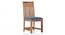 Diego Solid Wood Dining Chairs - Set of 2 (Teak Finish, Midnight Indigo Blue) by Urban Ladder - - 