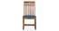 Diego Solid Wood Dining Chairs - Set of 2 (Teak Finish, Midnight Indigo Blue) by Urban Ladder - - 