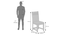 Diego Solid Wood Dining Chairs - Set of 2 (Teak Finish, Midnight Indigo Blue) by Urban Ladder - - 