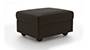 Apollo Sofa Set (Chocolate, Leatherette Sofa Material, Compact Sofa Size, Firm Cushion Type, Regular Sofa Type, Ottoman Sofa Component, Regular Back Type, Regular Back Height) by Urban Ladder - - 96683