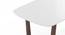 Adria Carara White Top Dining Table  With Set Of 6 Ludo Dining Chair In Tan Leatherette Fabric (Tan Leatherette, Carara White Finish) by Urban Ladder - - 966958