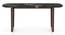 Adria Copa Cabana Black Stone Dining Table With Set of 6 Ludo Dining Chairs (Shitake Beige, Copa Cabana Finish) by Urban Ladder - - 966982
