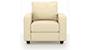 Apollo Sofa Set (Cream, Leatherette Sofa Material, Compact Sofa Size, Firm Cushion Type, Regular Sofa Type, Individual 1 Seater Sofa Component, Regular Back Type, Regular Back Height) by Urban Ladder - - 96717
