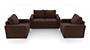 Apollo Sofa Set (Burgundy, Leatherette Sofa Material, Regular Sofa Size, Firm Cushion Type, Regular Sofa Type, Master Sofa Component, Regular Back Type, Regular Back Height) by Urban Ladder - - 96772