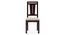 Fidora 4 Seater Dining Table With Set of 4 Martha Dining Chairs Colour : Wheat Brown (Mahogany Finish, Wheat Brown) by Urban Ladder - - 968112