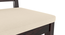 Fidora 4 Seater Dining Table With Set of 4 Martha Dining Chairs Colour : Wheat Brown (Mahogany Finish, Wheat Brown) by Urban Ladder - - 968115