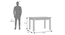 Fidora 4 Seater Dining Table With Set of 4 Martha Dining Chairs Colour : Wheat Brown (Mahogany Finish, Wheat Brown) by Urban Ladder - - 968116