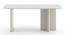 Rosen 6 Seater Chinese White Ceramic Dining Table With Set Of 6 Tulip Dining Chair In Biege (Beige, White & Cream Finish) by Urban Ladder - - 968240